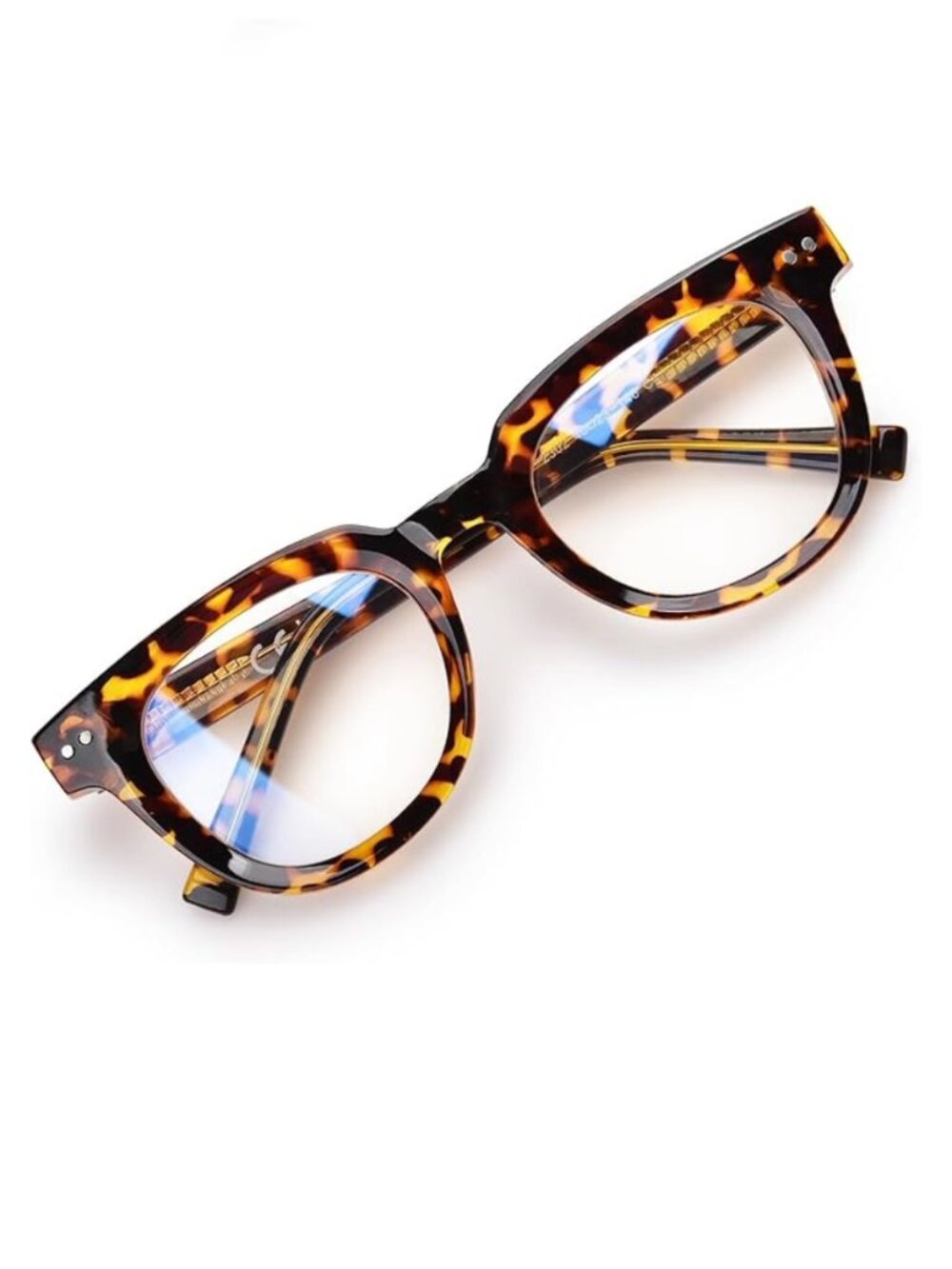 Women's Oversized Blue Light Blocking Glasses,  Tortoise